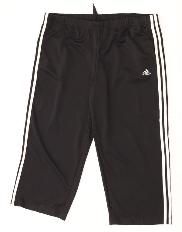 Adidas Ženske Climalite Capri Trenirke Hlače UK 18 XL crni poliester