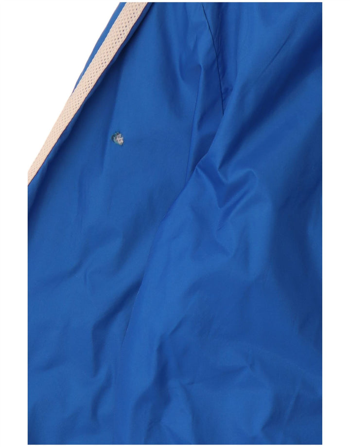 ADIDAS muška kišna jakna s kapuljačom s grafičkim motivima UK 38 srednje plavi najlon