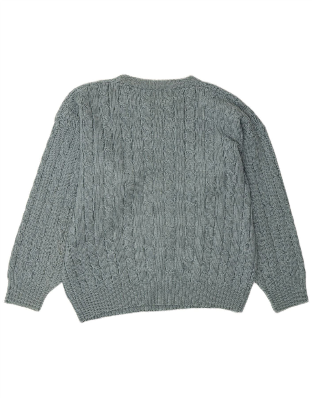 FILA muški džemper s okruglim izrezom IT 50 Srednje plava vuna