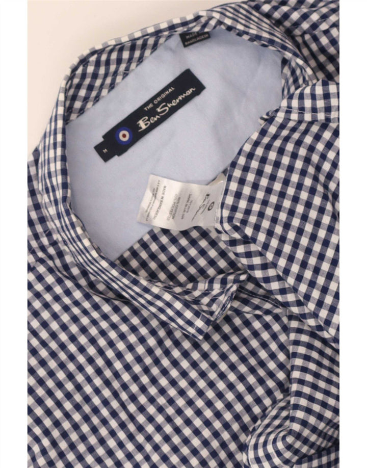 Ben Sherman muška košulja kratkih rukava Srednje tamnoplavi pamuk od ginghama