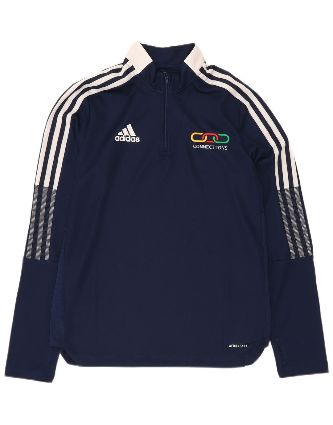 ADIDAS Boys Aeroready Pullover Trenirka Top 13-14 Years Mornarsko plava