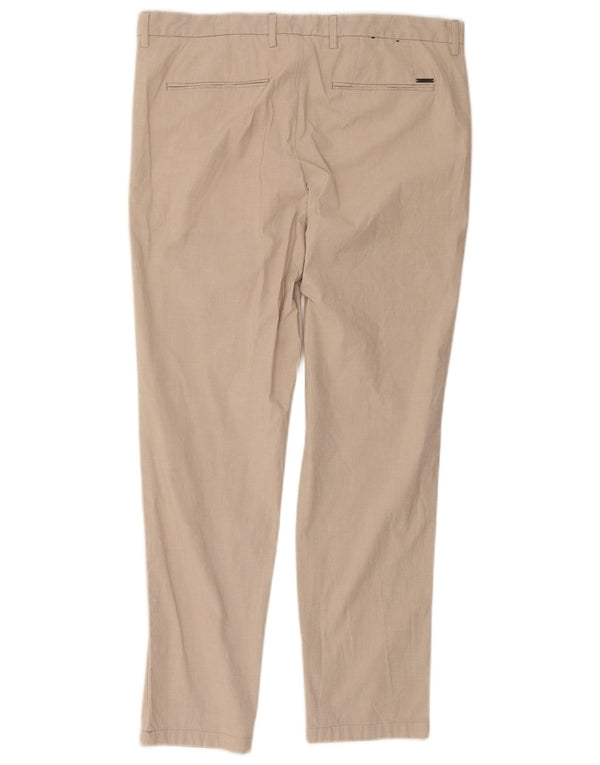 Hugo Boss muške uske chino hlače EU 50 velike W36 L28 bež pamuk