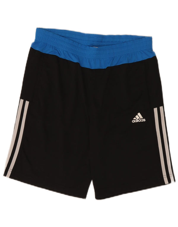 Adidas Boys Climalite Sport Shorts 13-14 Years  Black Colourblock Polyester