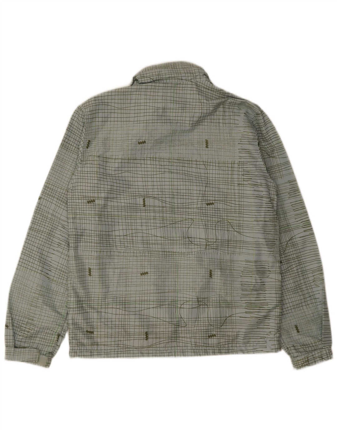 Quiksilver ženska kišna jakna UK 16 veliki plavi karirani poliester