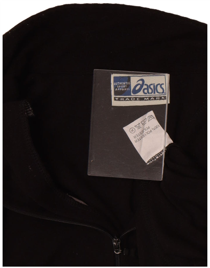 Asics, gornji dio trenirke s patentnim izrezom i 2XL crni poliester