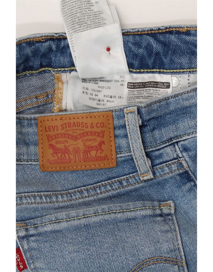 Levi's ženske 715 Bootcut traperice W23 L32 plavi pamuk