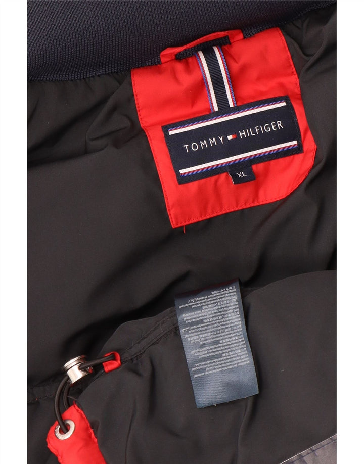 Tommy Hilfiger muška podstavljena jakna UK 42 XL crveni poliester