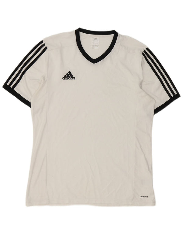 Adidas muška majica Climalite, veliki bijeli poliester