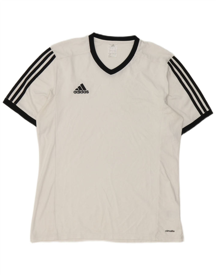 Adidas muška majica Climalite, veliki bijeli poliester