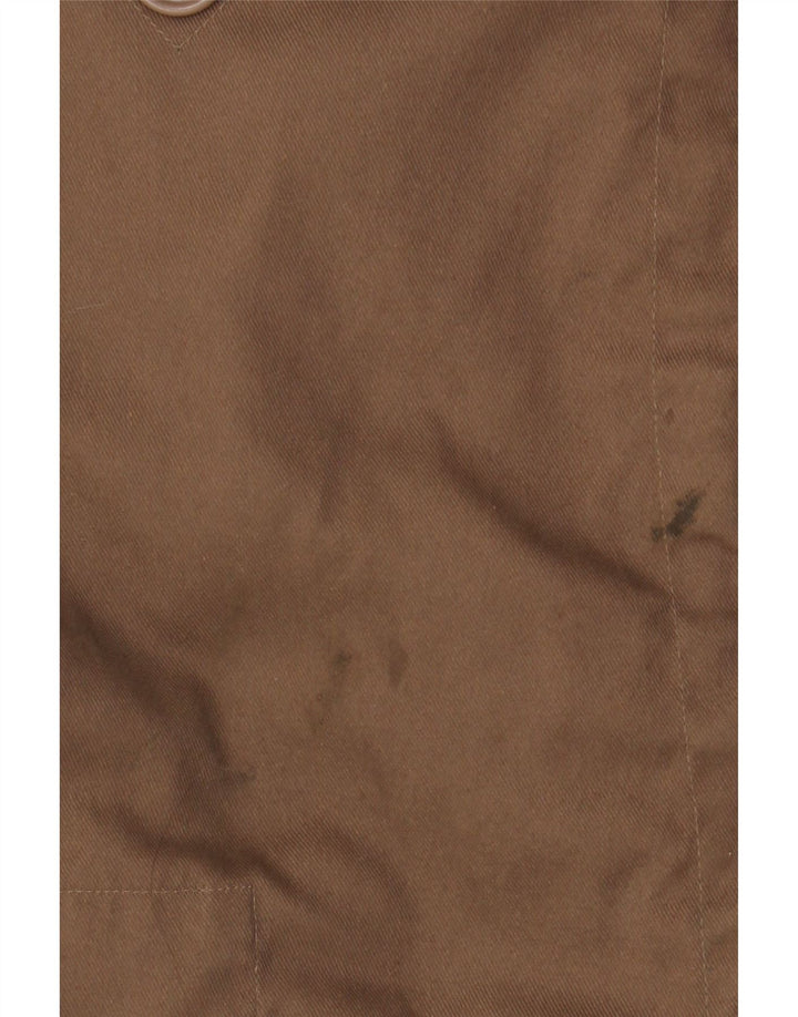 VINTAGE muška parka jakna s kapuljačom UK 42 XL smeđi poliester