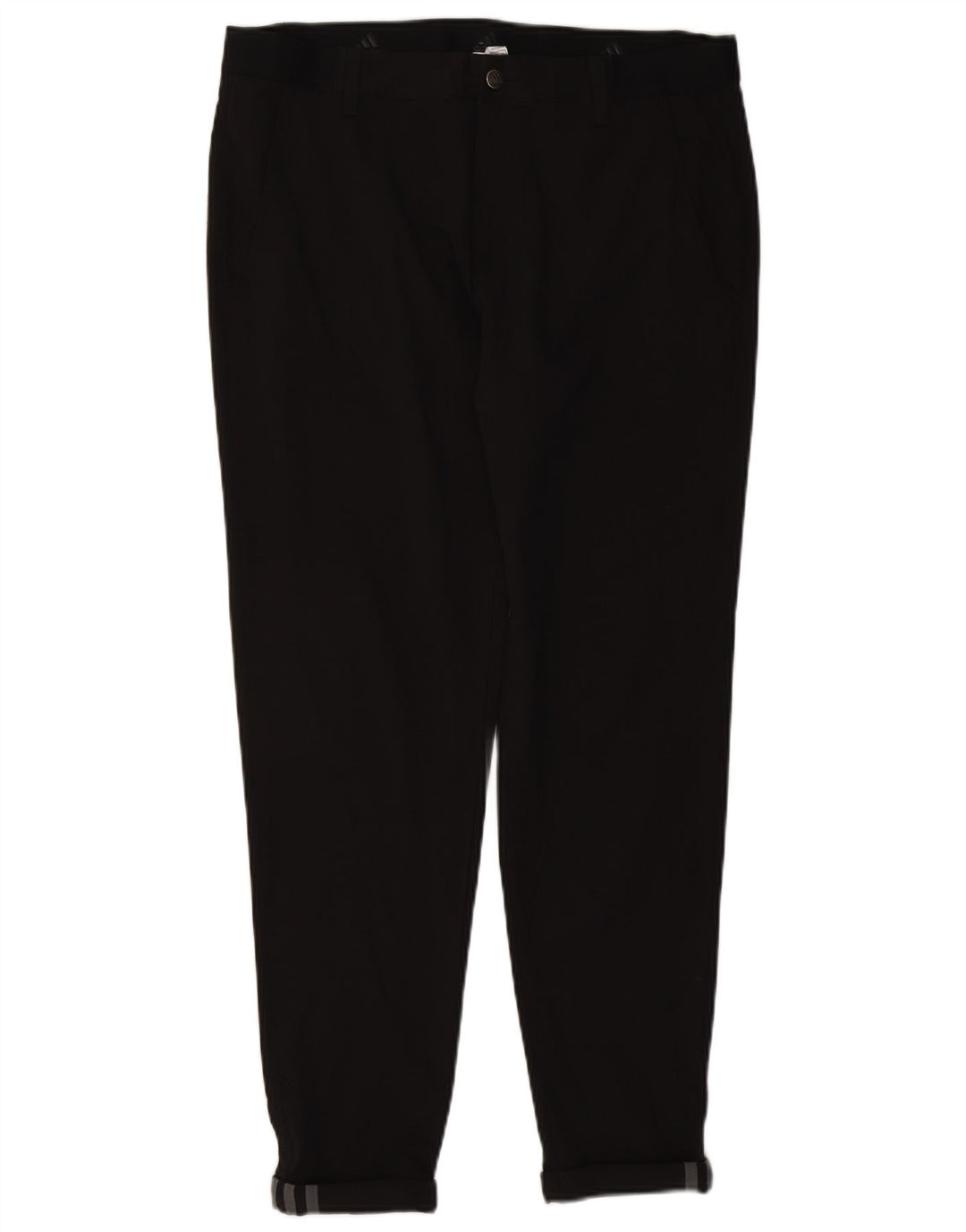 Adidas muške uske chino hlače W34 L29 crni poliester