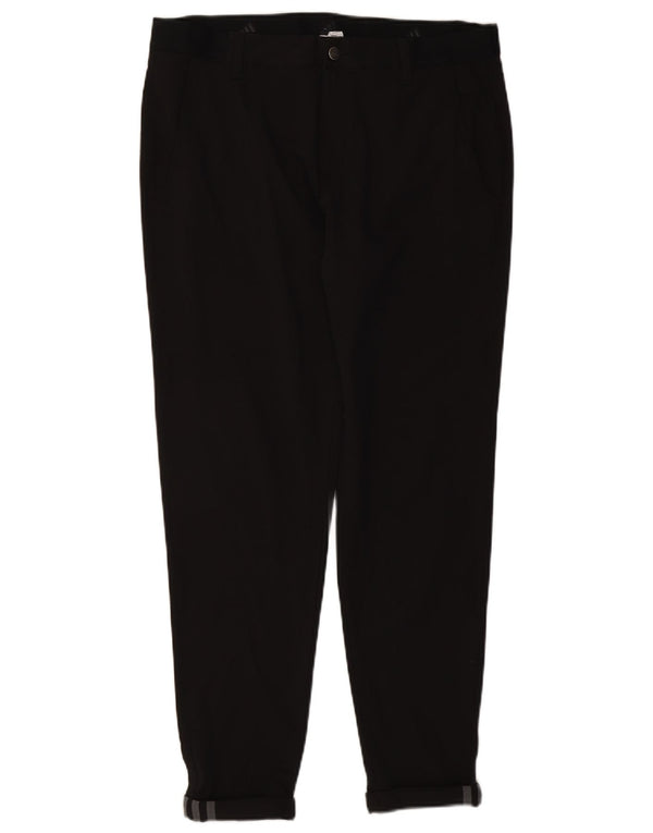 Adidas muške uske chino hlače W34 L29 crni poliester