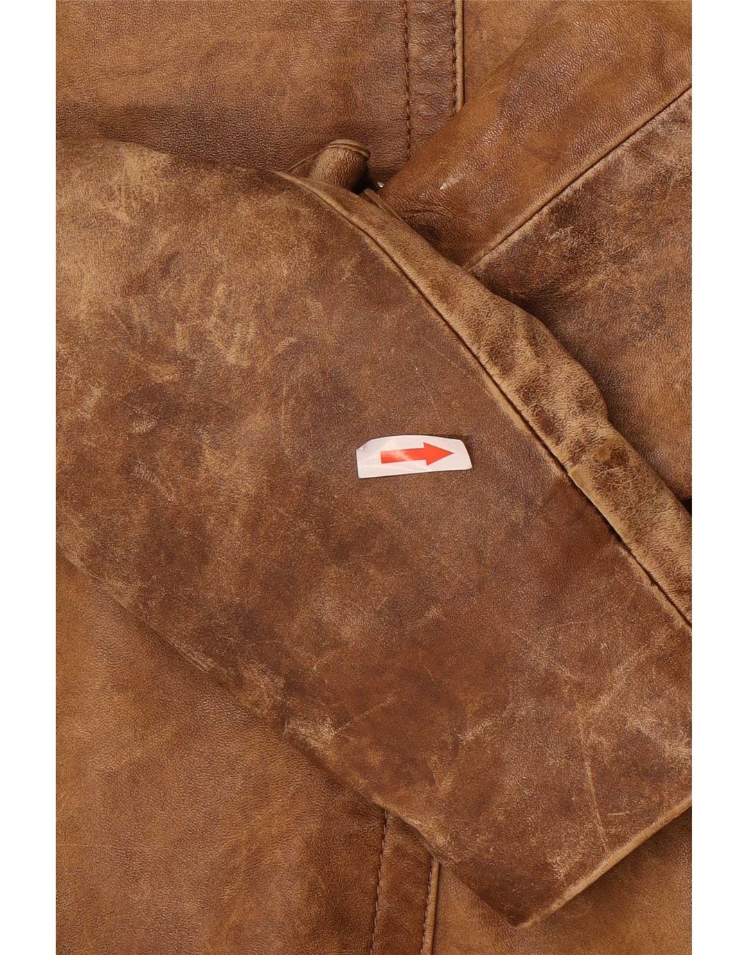 Vintage ženska kožna jakna UK 12 Srednje smeđa