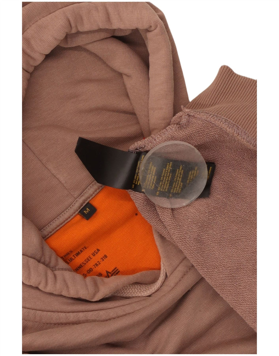 Alpha Industries muška majica s kapuljačom Srednje ružičasti pamuk