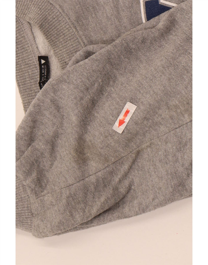 Zara Ženski Brooklyn Graphic Oversized Sweatshirt Jumper UK 10 Small Gray