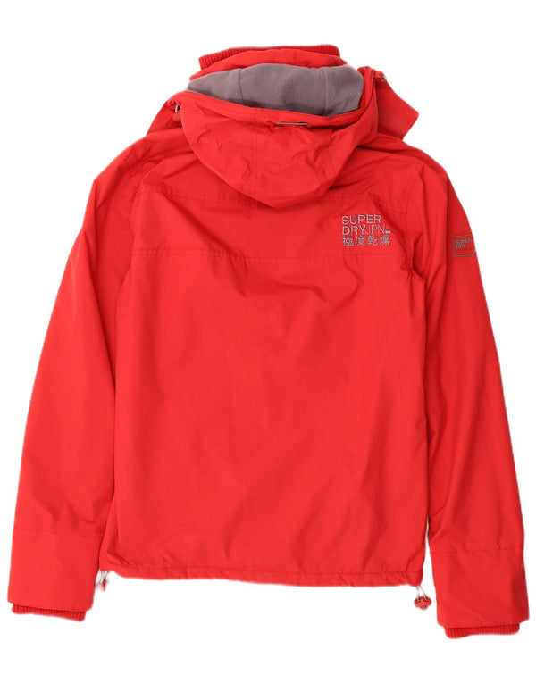 Superdry muška jakna vjetrovka s kapuljačom UK 34 XS crvena poliester