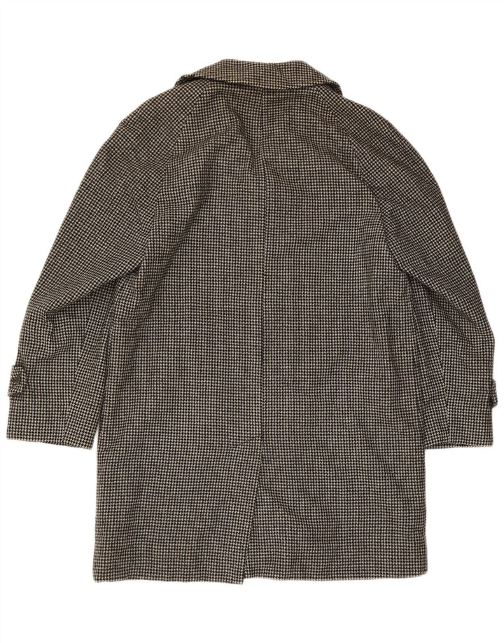 Aquascutum muški gornji kaput UK 36 Mali crni klasik od vunene zube
