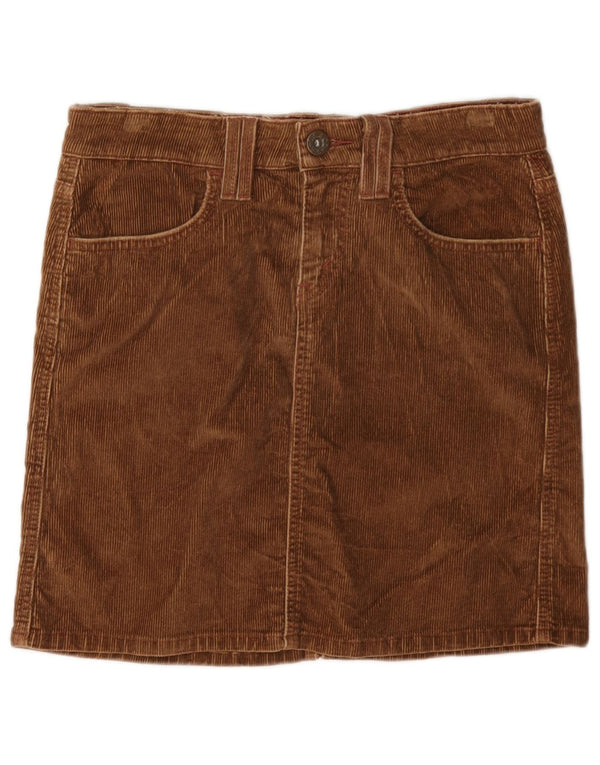 Levi's ženska mini suknja od samta US 3 mala W30 smeđi pamuk