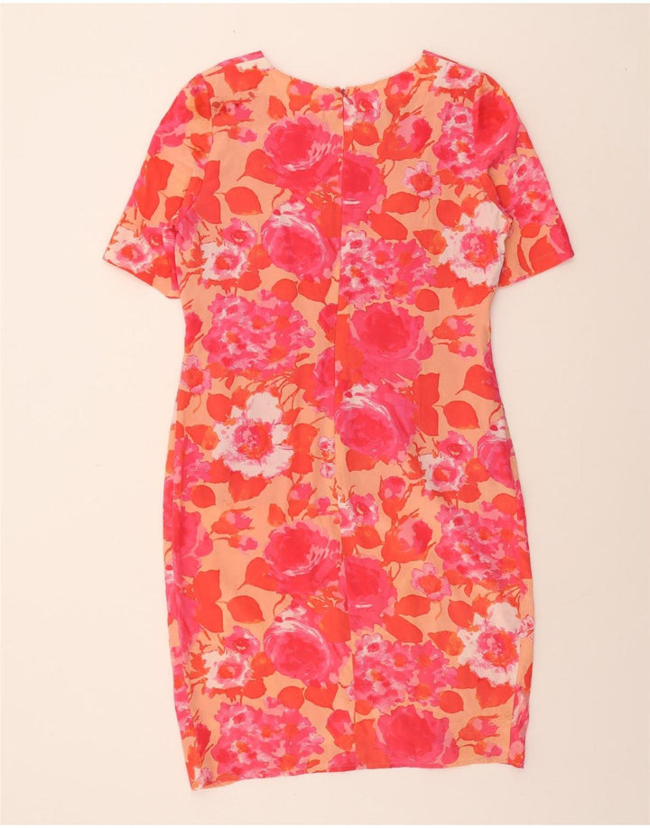 MARTA PALMIERI Womens Sheath Dress IT 44 Medium Pink Floral Vintage Marta Palmieri and Second-Hand Marta Palmieri from Messina Hembry 