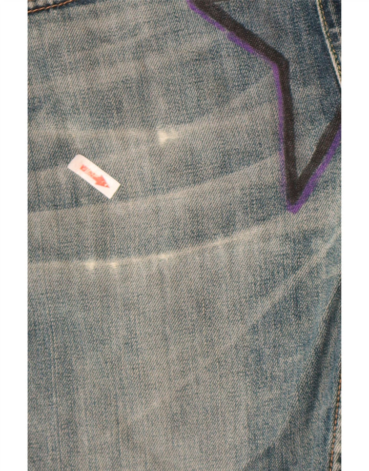 Levi's ženske kratke traper hlače s grafičkim motivima W30 srednje plavi pamuk