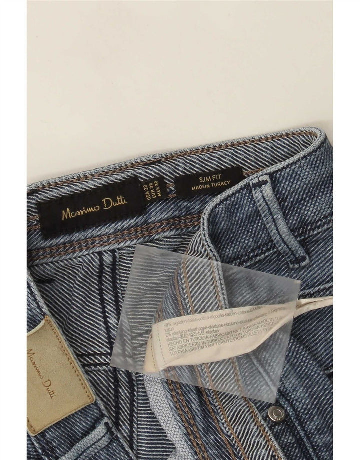 Massimo Dutti muške uske traperice EU 38 male W30 L31 plavi pamuk