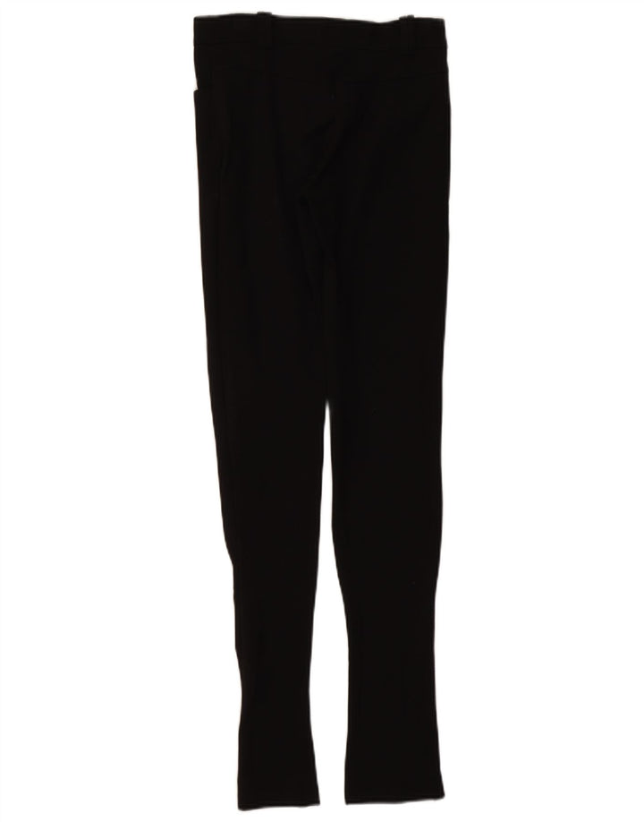 ZARA ženske uske ležerne hlače XS W24 L32 crne sintetičke