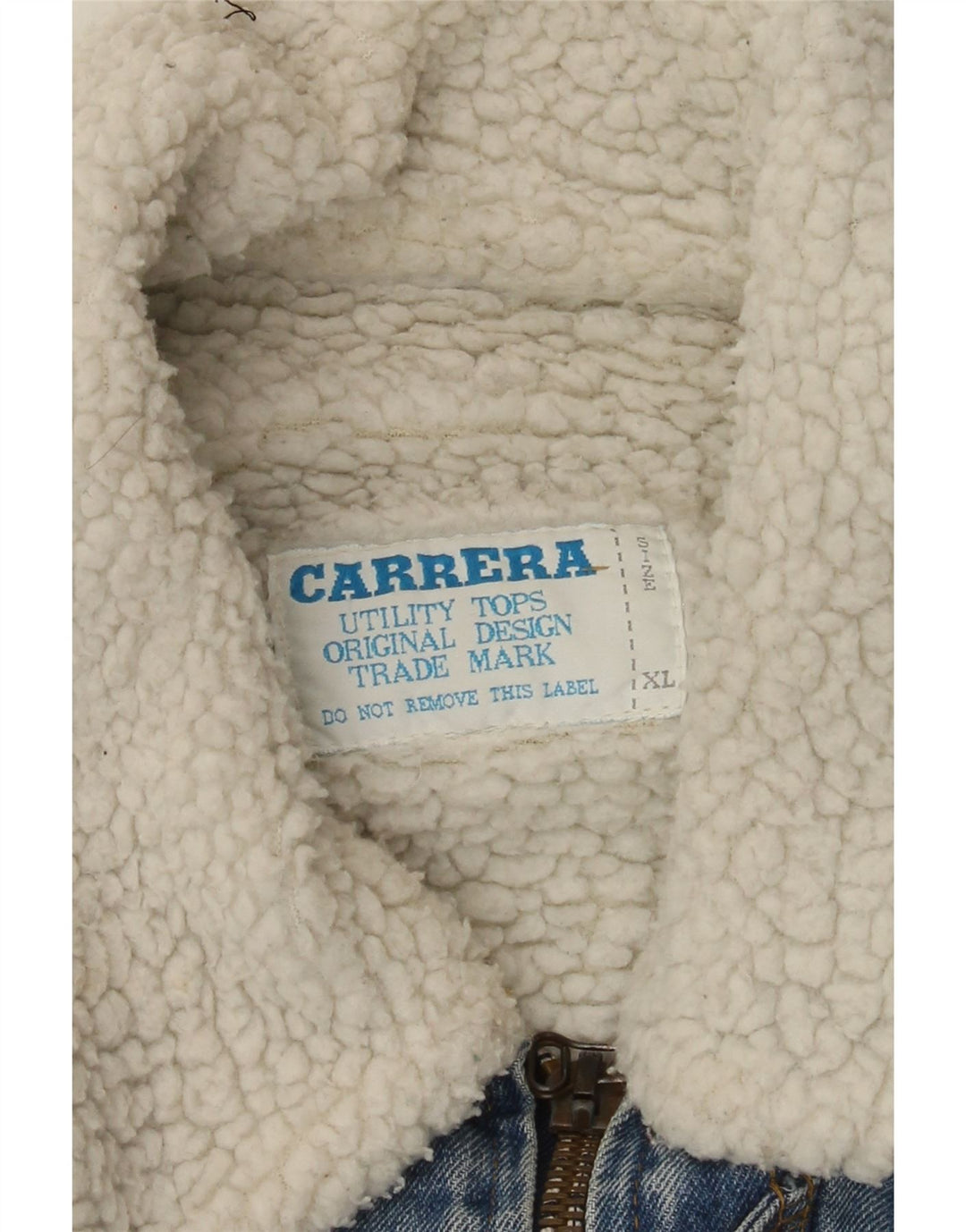 Carrera muška šerpa traper jakna UK 42 XL plava