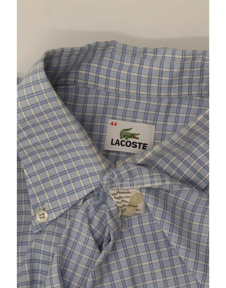 Lacoste muška košulja veličina 44 XL plavi pamuk od ginghama