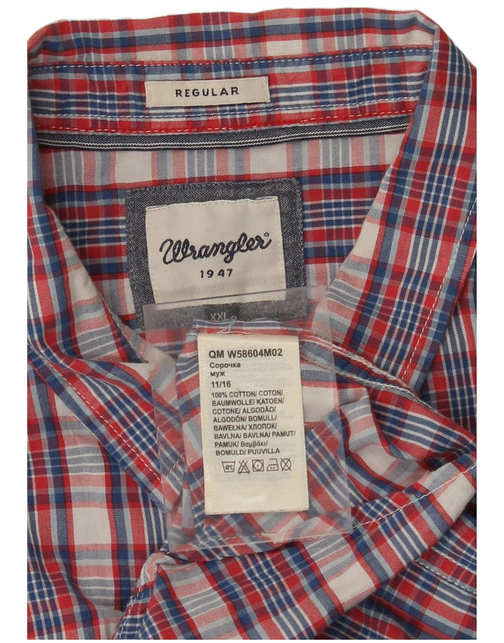 WRANGLER Muška košulja kratkih rukava standardnog kroja 2XL, višebojni karirani