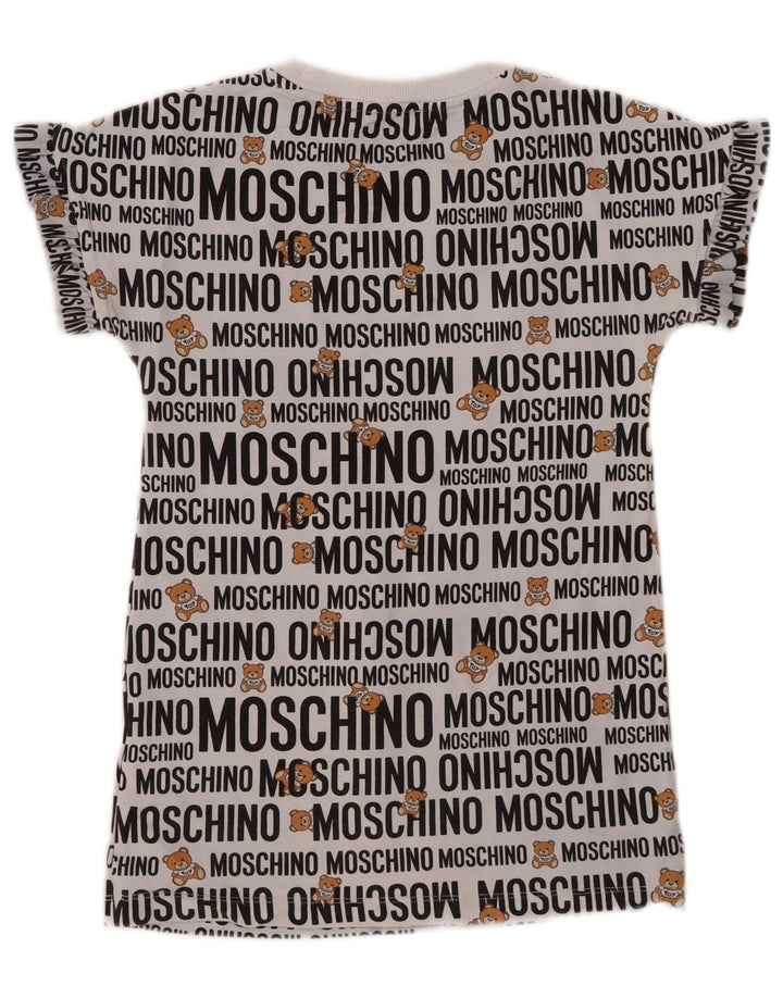 MOSCHINO majica kratkih rukava za djevojčice 7-8 godina, sivi pamuk