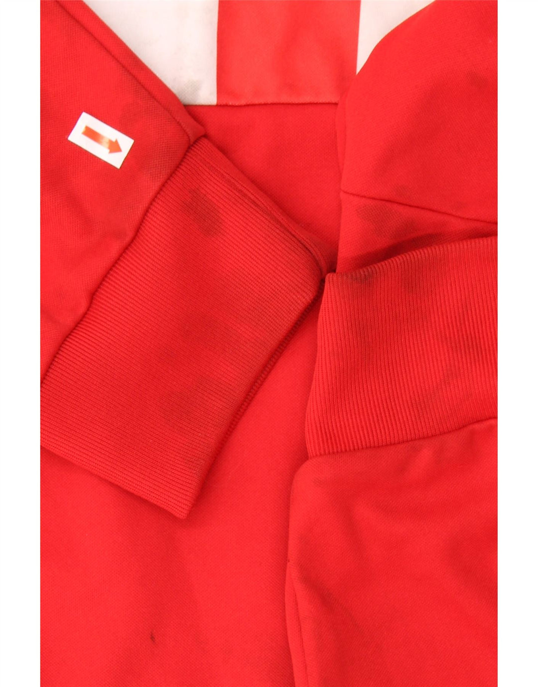 NIKE Mens Tracksuit Top Jacket Large Red Colourblock Polyester