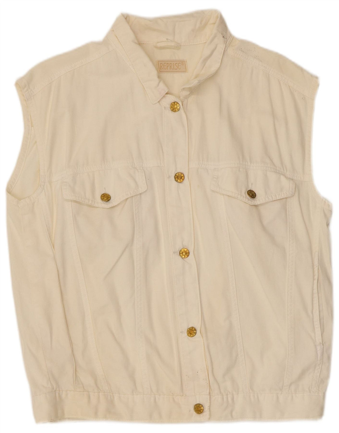 Reprise Ženska traper majica UK 16 Large Off White