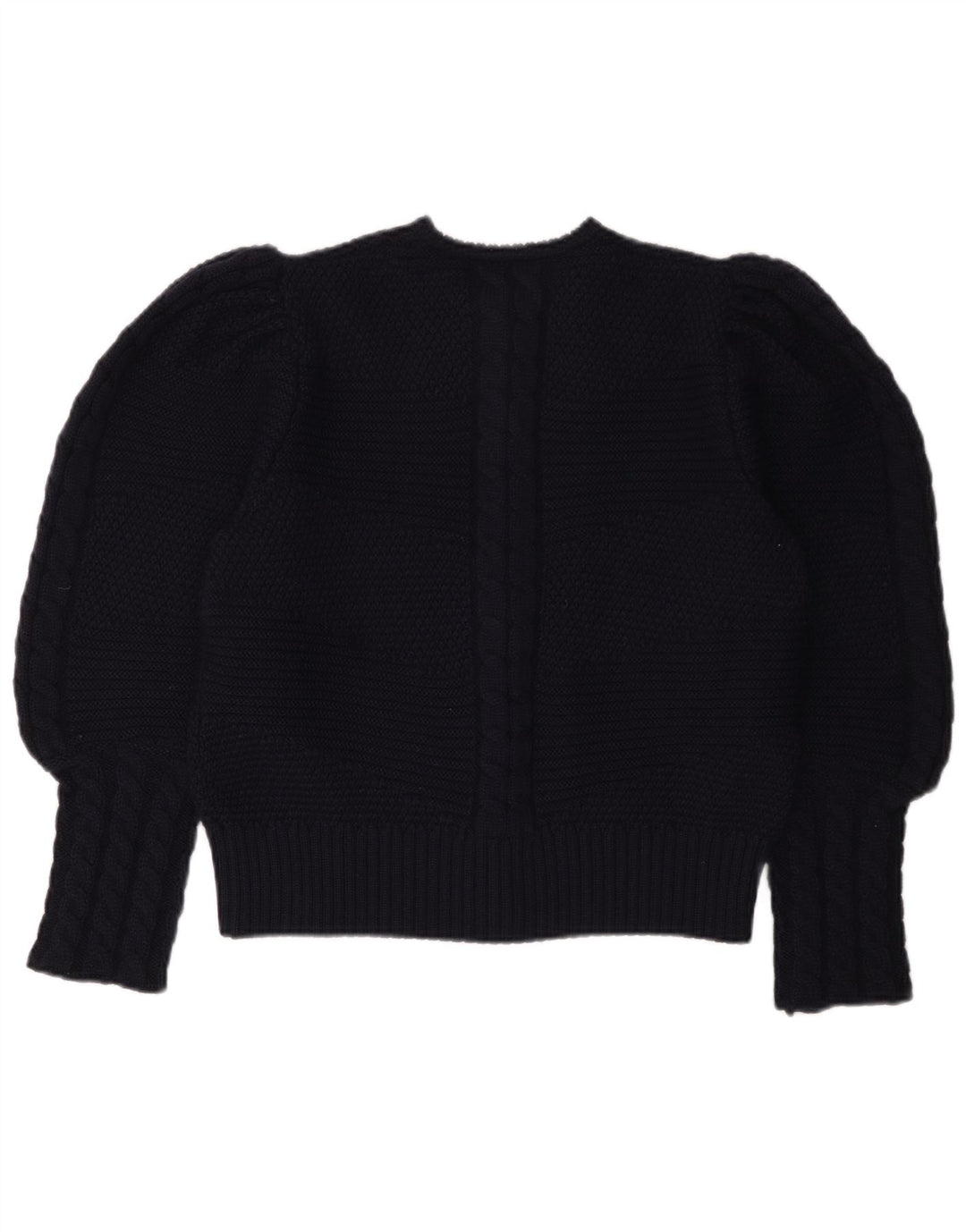 LANAMODEN Ženski grafički kardigan džemper UK 16 Veliki mornarsko plavi, nova vuna