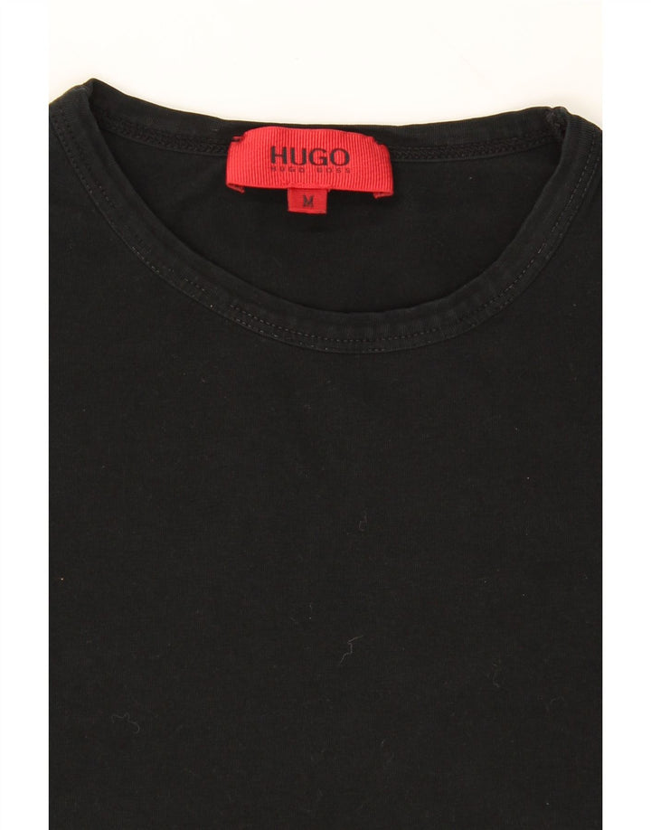 HUGO BOSS Mens Top Long Sleeve Medium Black Cotton Vintage Hugo Boss and Second-Hand Hugo Boss from Messina Hembry 