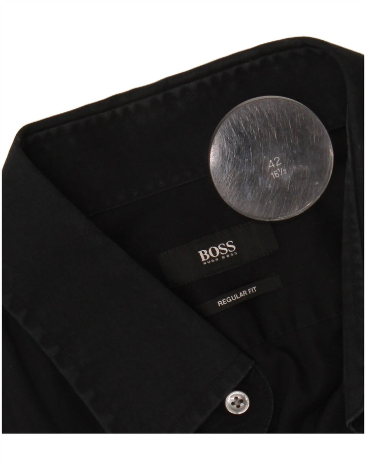 HUGO BOSS Muška košulja standardnog kroja Veličina 16 1/2 42 velika crna