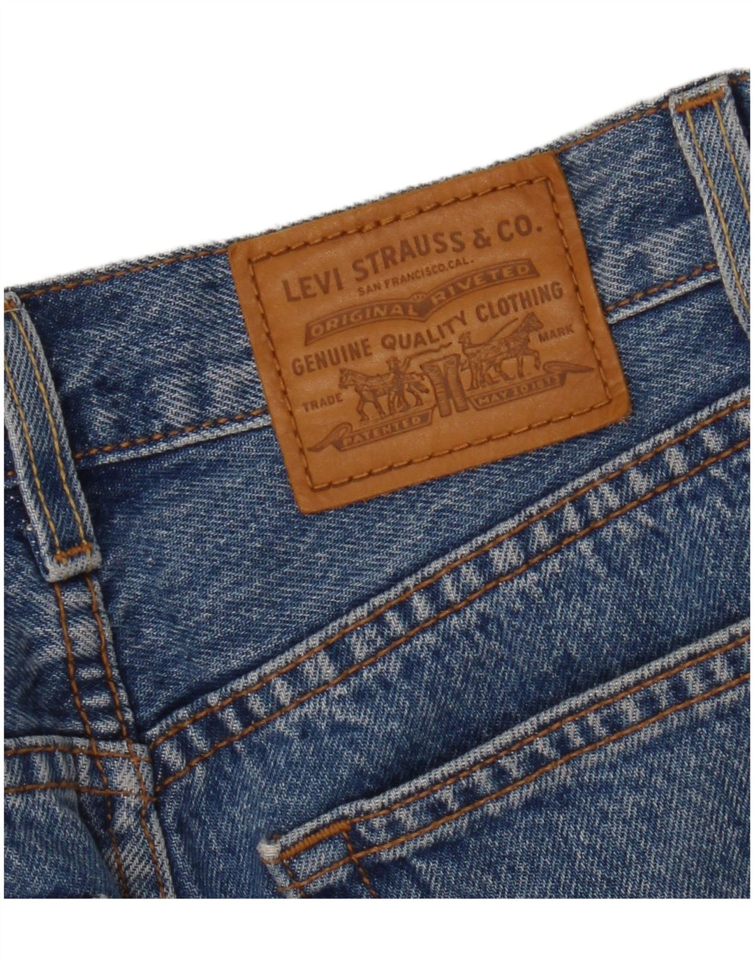 Levi's ženska traper suknja W25 XS plavi pamuk
