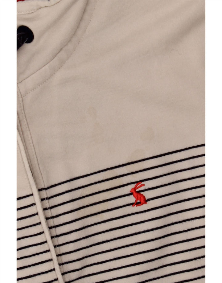 JOULES Ženska majica s kratkim rukavima UK 14 srednje bijele pruge