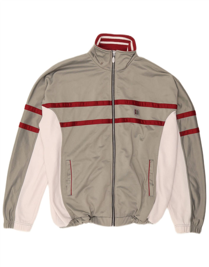 ASICS muška trenirka gornja jakna XL sivi poliester u boji