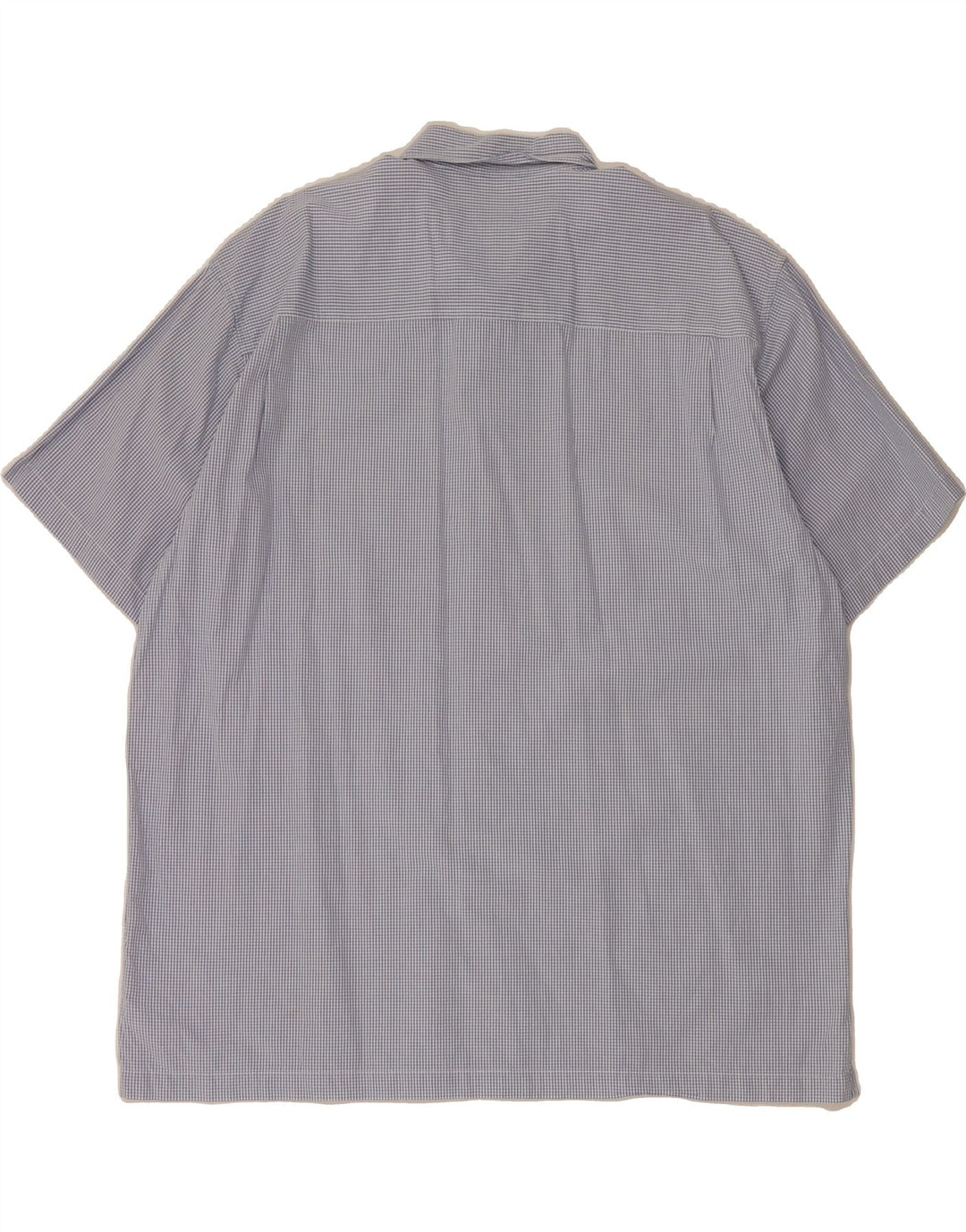 IZOD Mens Short Sleeve Shirt XL Blue Check Cotton Vintage Izod and Second-Hand Izod from Messina Hembry 
