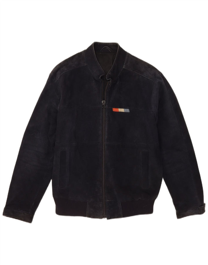 VINTAGE muška bomber jakna od brušene kože IT 50 velika mornarsko plava koža