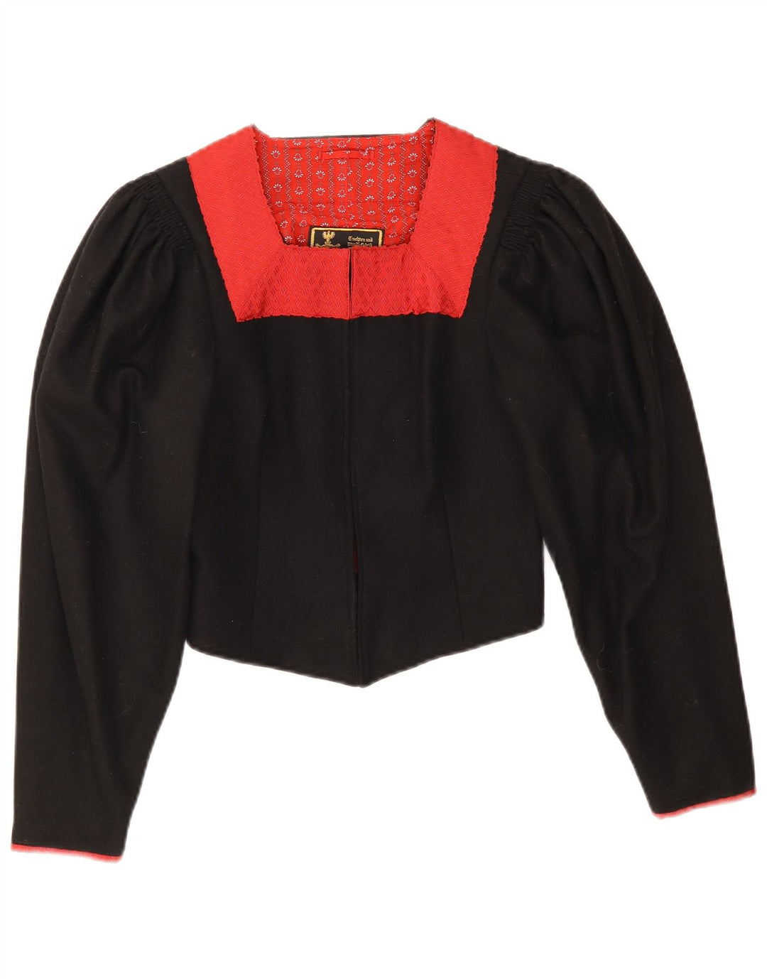 Vintage ženska trachten bolero jakna EU 38 srednje crne boje