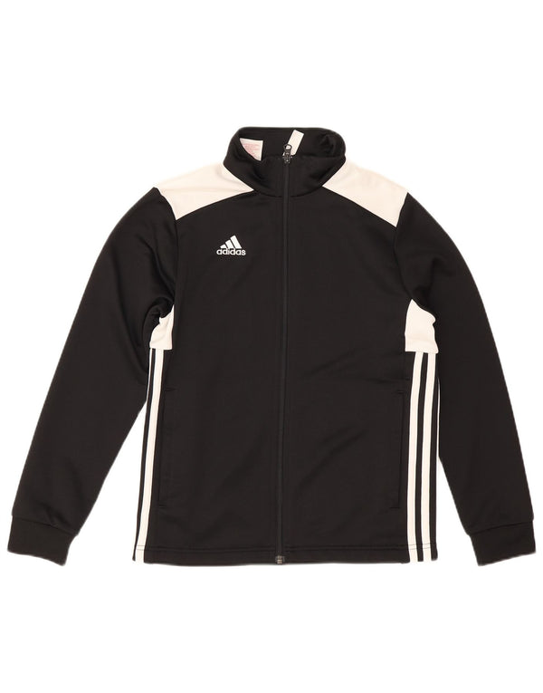 Adidas trenirka za dječake, gornja jakna od 11 do 12 godina, crna poliesterska boja