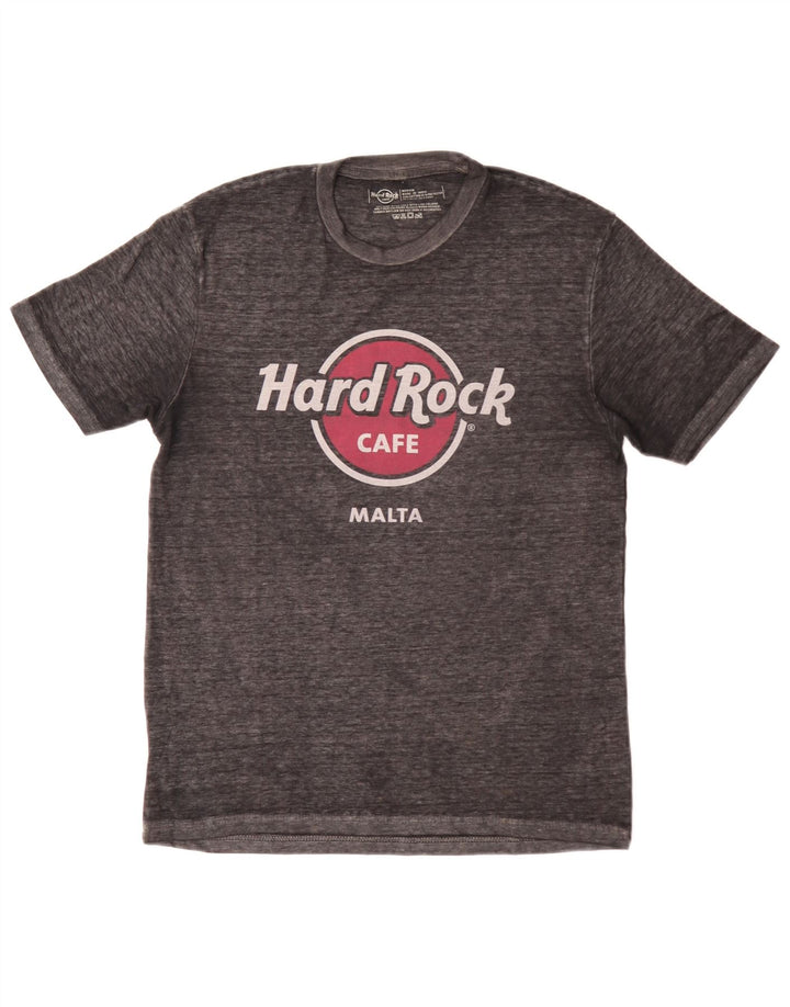 Hard Rock Cafe Muška majica kratkih rukava Malta Graphic T-Shirt Srednje sivi pamuk