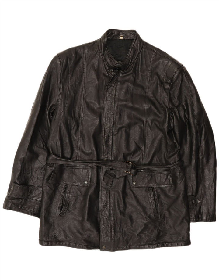 Indios muška kožna jakna IT 52 XL crna koža