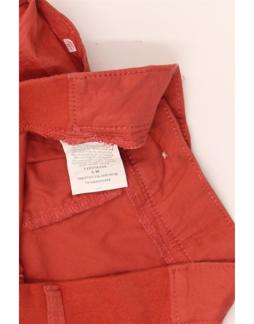 LEE Womens Bermuda Mid Rise Chino Shorts US 6 Medium W32  Red Cotton Vintage Lee and Second-Hand Lee from Messina Hembry 