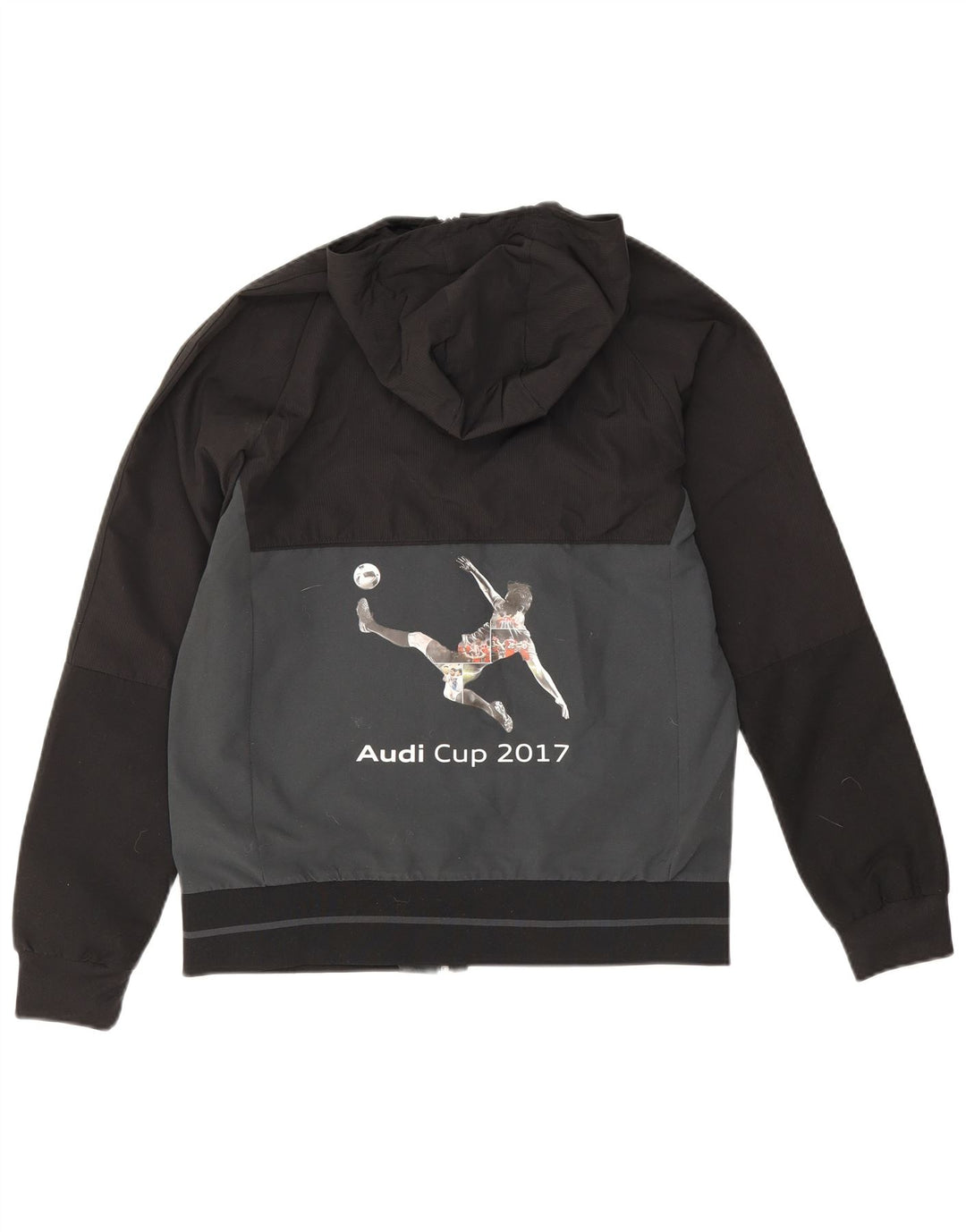 Adidas kišna jakna s kapuljačom za dječake 13-14 godina crna poliester u boji
