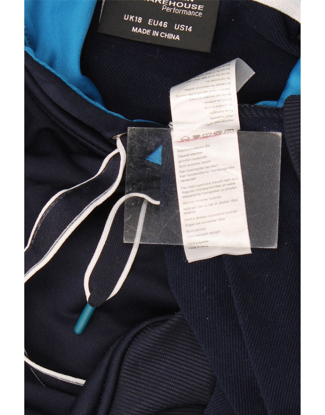 MOUNTAIN WAREHOUSE Ženska majica s kapuljačom UK 18 XL tamnoplavi poliester