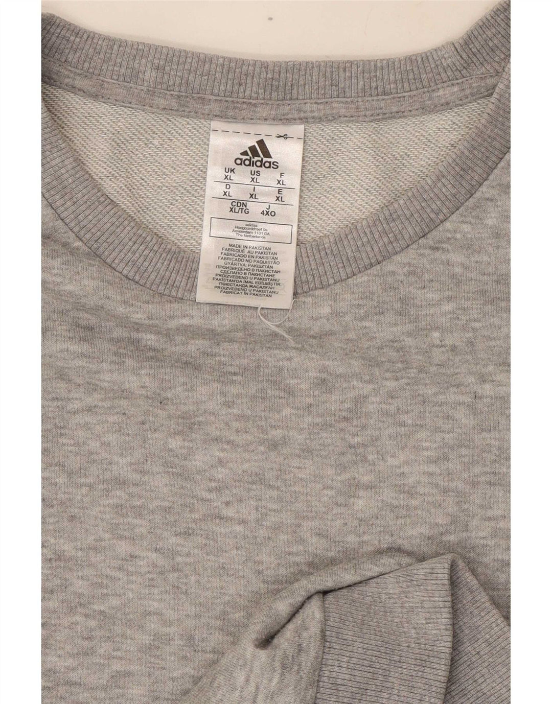 Adidas muška majica s kratkim rukavima XL, sivi flekasti pamuk