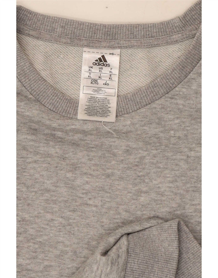 Adidas muška majica s kratkim rukavima XL, sivi flekasti pamuk