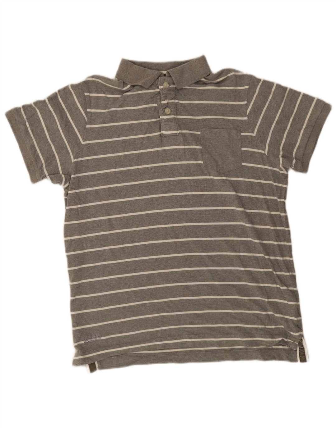 Superdry muška polo majica 2XL pamuk na sive pruge